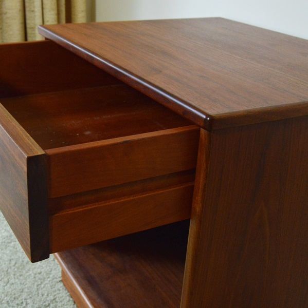 Mid Century Modern Walnut Side Table