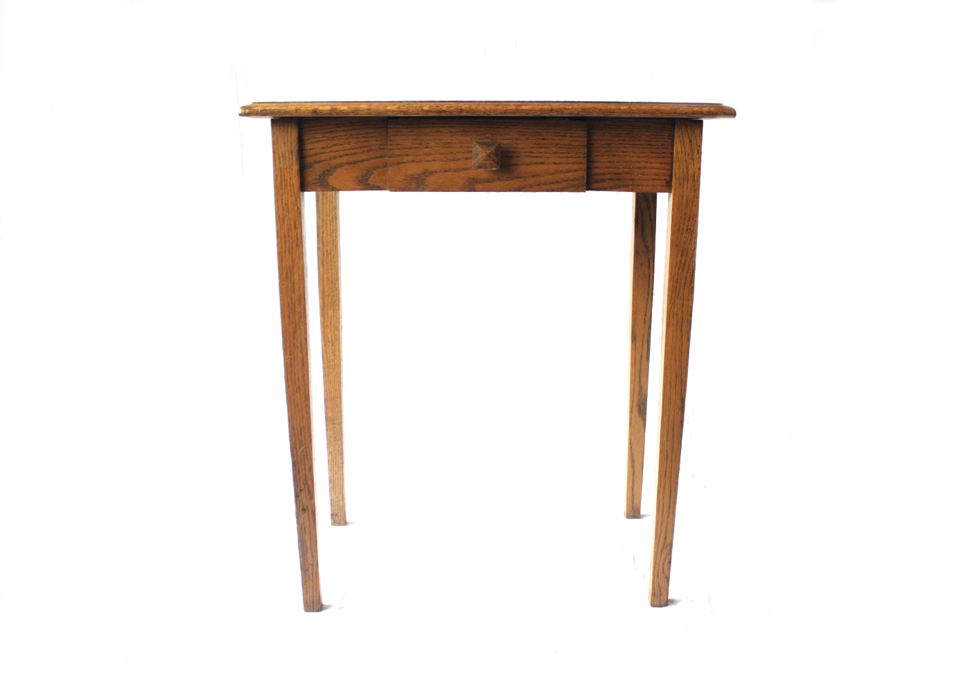 Mission Style Oak Side Table With Drawer
