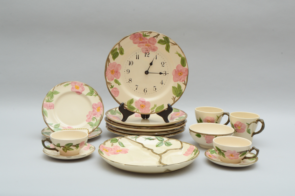 Set of Franciscan “Desert Rose” Ceramic Dishware