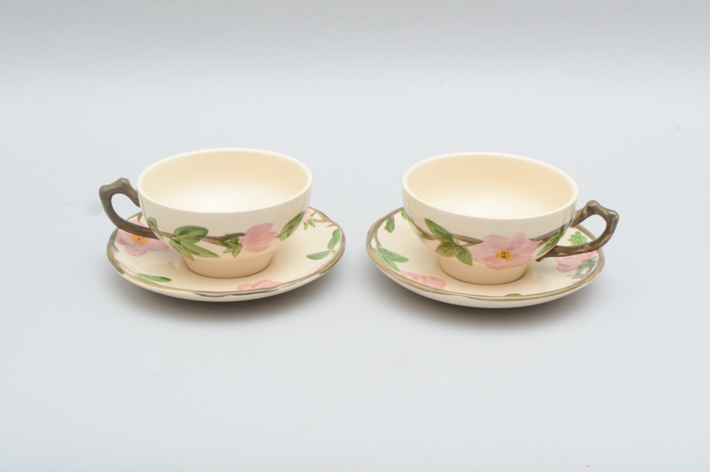 Set of Franciscan “Desert Rose” Ceramic Dishware