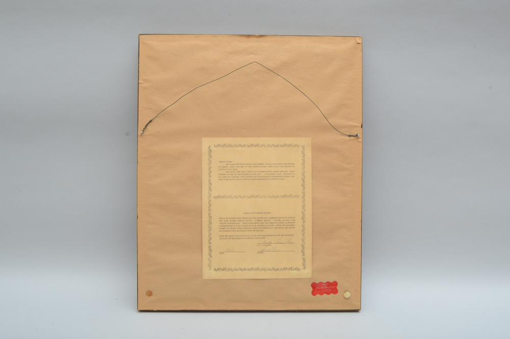 Signed Howard Fain Four Seasons Prints