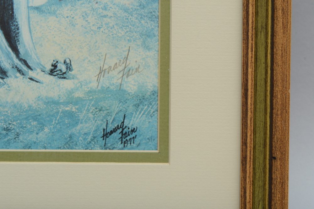 Signed Howard Fain Four Seasons Prints