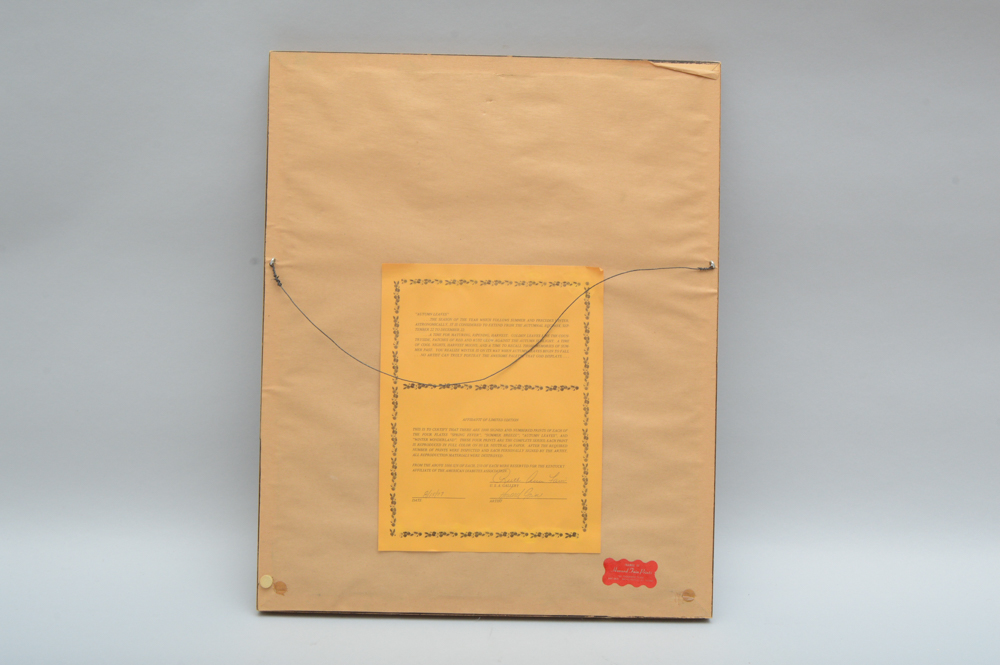 Signed Howard Fain Four Seasons Prints