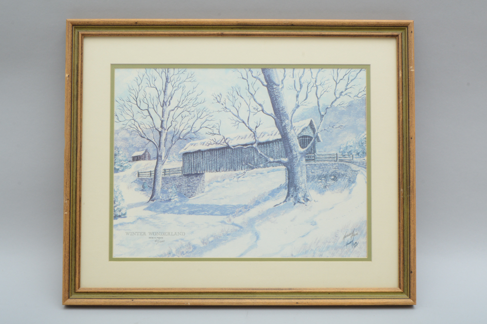 Signed Howard Fain Four Seasons Prints