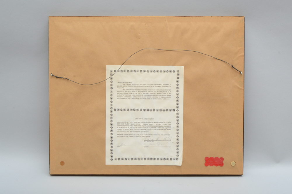 Signed Howard Fain Four Seasons Prints