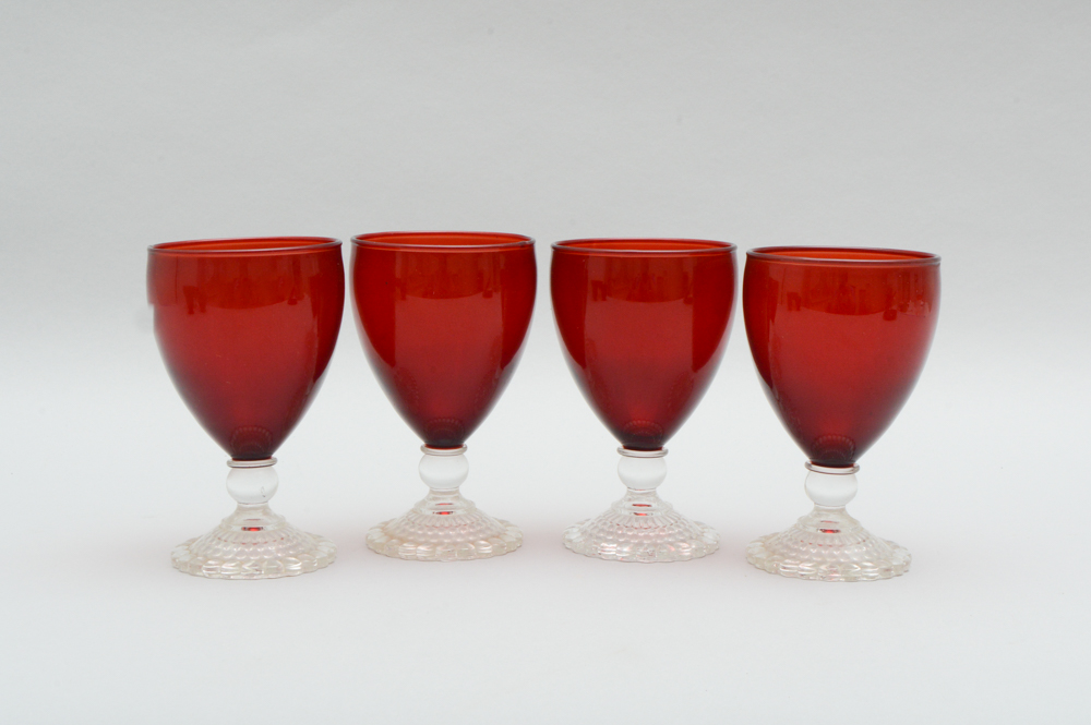 Assortment of Red Glassware