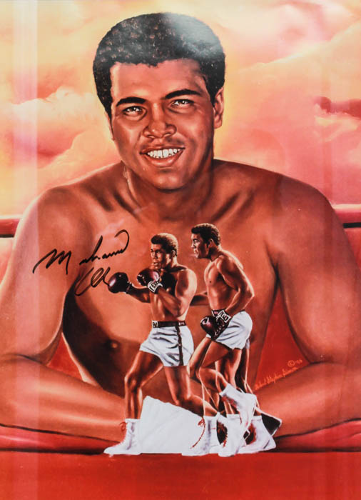 Muhammed Ali Signed Print