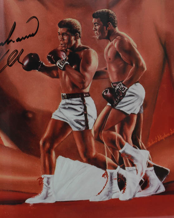Muhammed Ali Signed Print