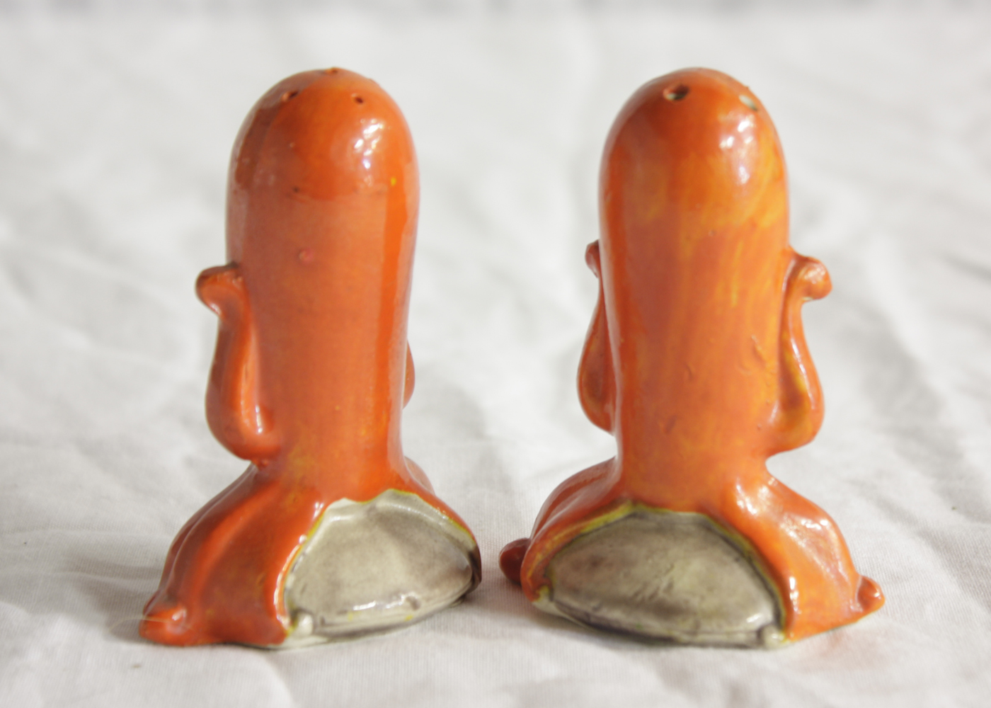 Vintage Ceramic Octopus Salt and Pepper Shakers Marked "Japan"