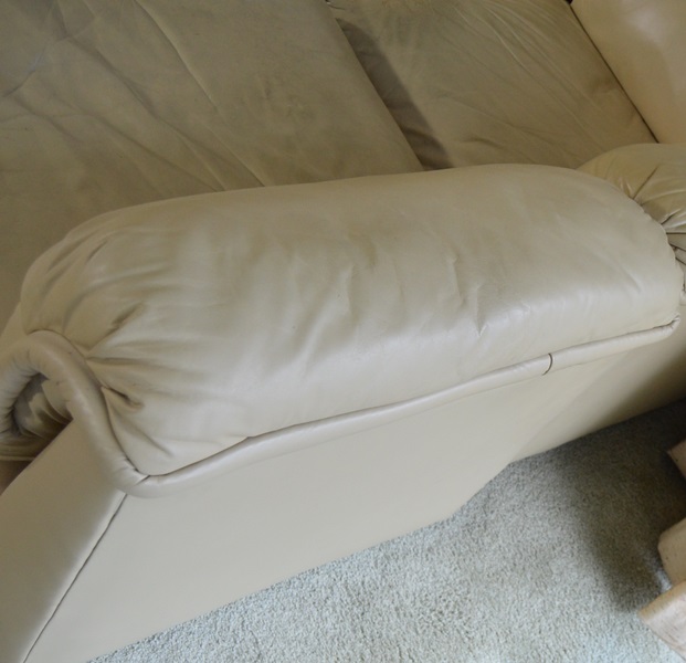 Vintage Mid-20th Century Leather Sectional Sofa