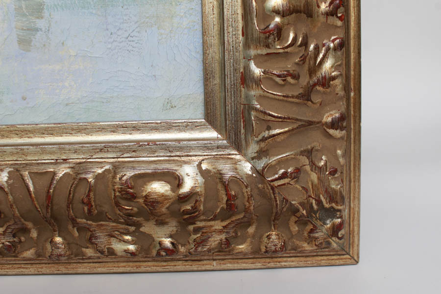 Daniel Jaugey Original Waterfront Oil Painting