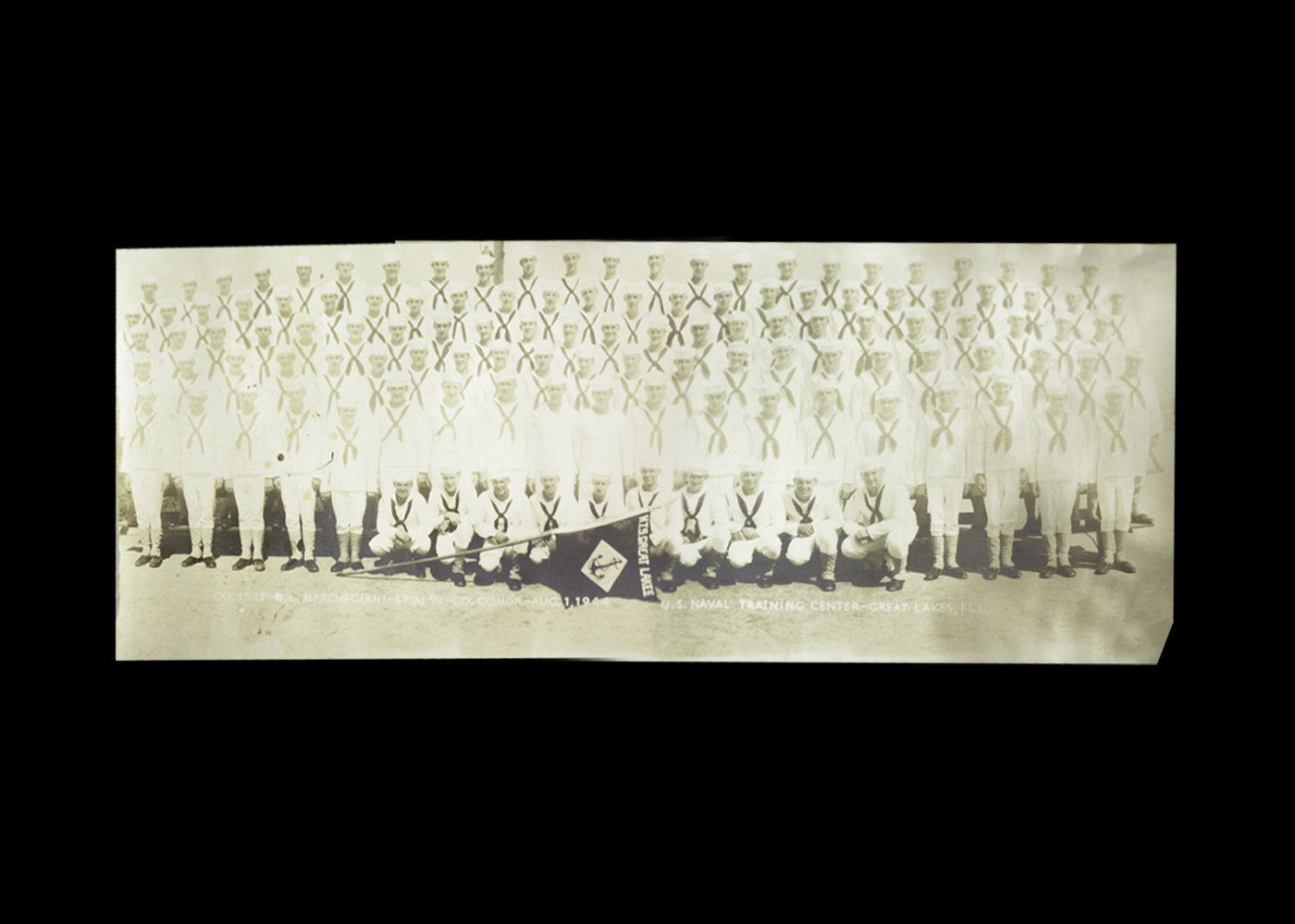 1944 Naval Military Panoramic Photograph