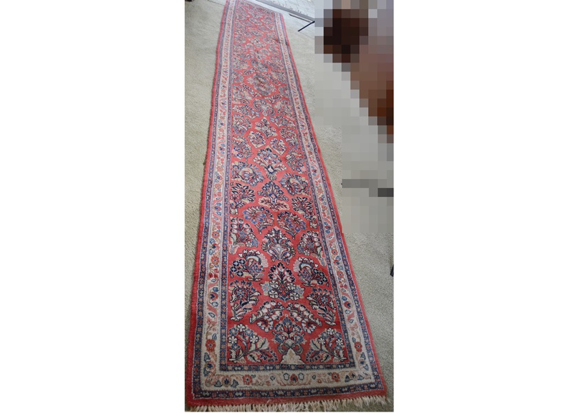 Persian Hand-Knotted Wool Runner