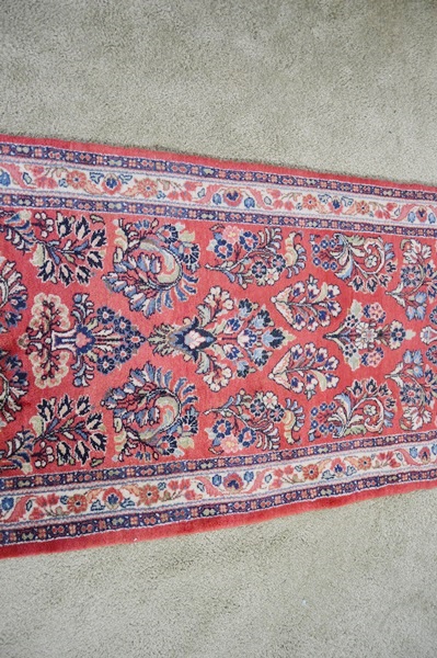 Persian Hand-Knotted Wool Runner