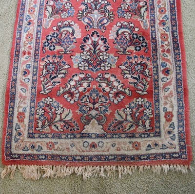 Persian Hand-Knotted Wool Runner
