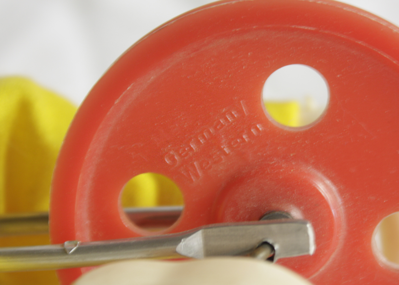 Circa 1950s West German Circus Clown on Unicycle