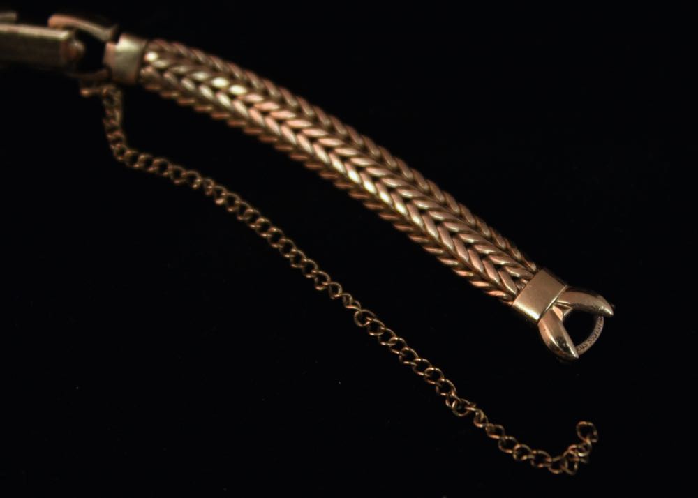 Vintage Bulova 14K Gold and Diamond Women's Watch