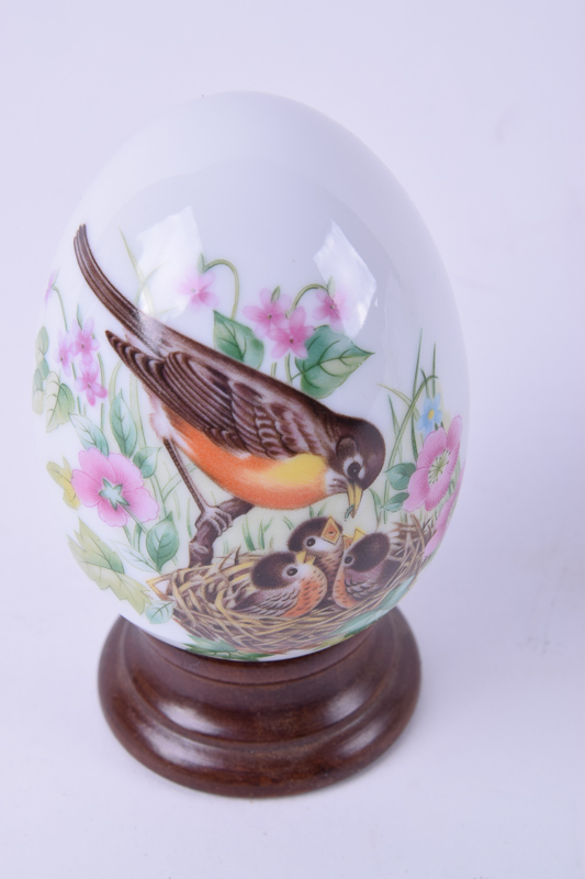 Four Seasons Porcelain Egg Collection by Avon