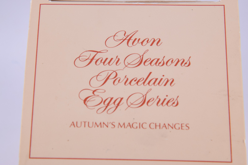 Four Seasons Porcelain Egg Collection by Avon