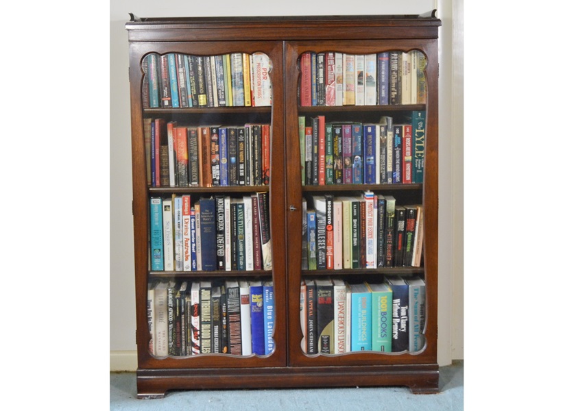 Double Door Glass Front Book Case