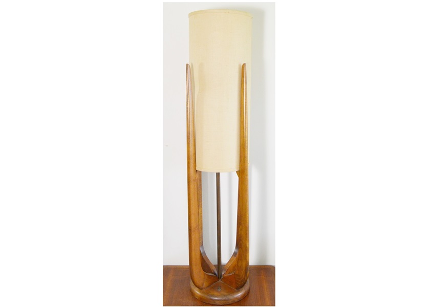 Mid Century Modern Danish Walnut Table Lamp