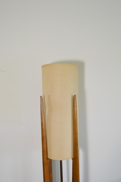 Mid Century Modern Danish Walnut Table Lamp