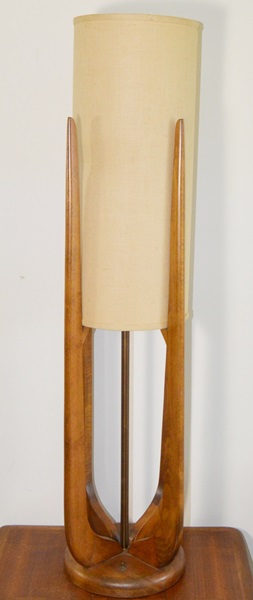 Mid Century Modern Danish Walnut Table Lamp