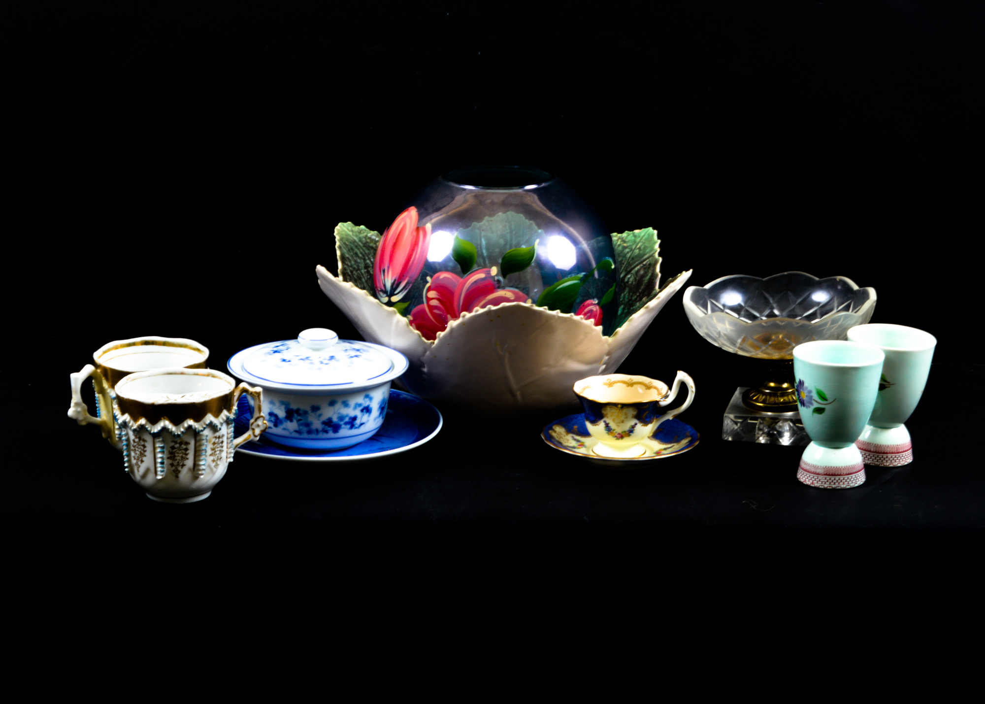 Mixed Glass and Porcelain Assortment