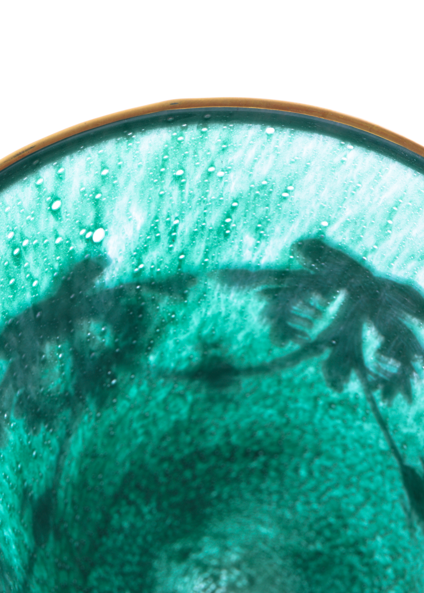 Neiman Marcus Green and Gold Goblets