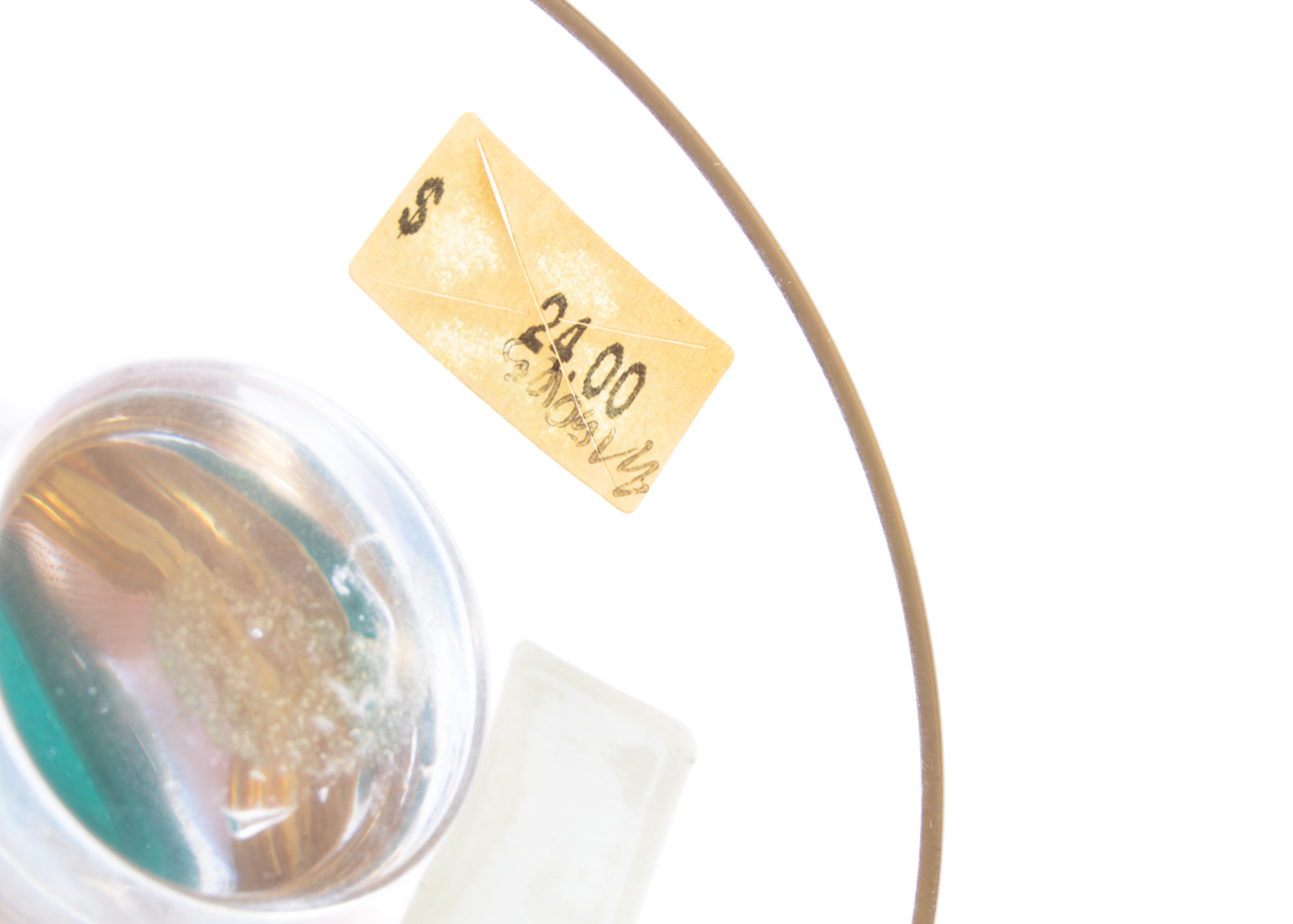 Neiman Marcus Green and Gold Goblets