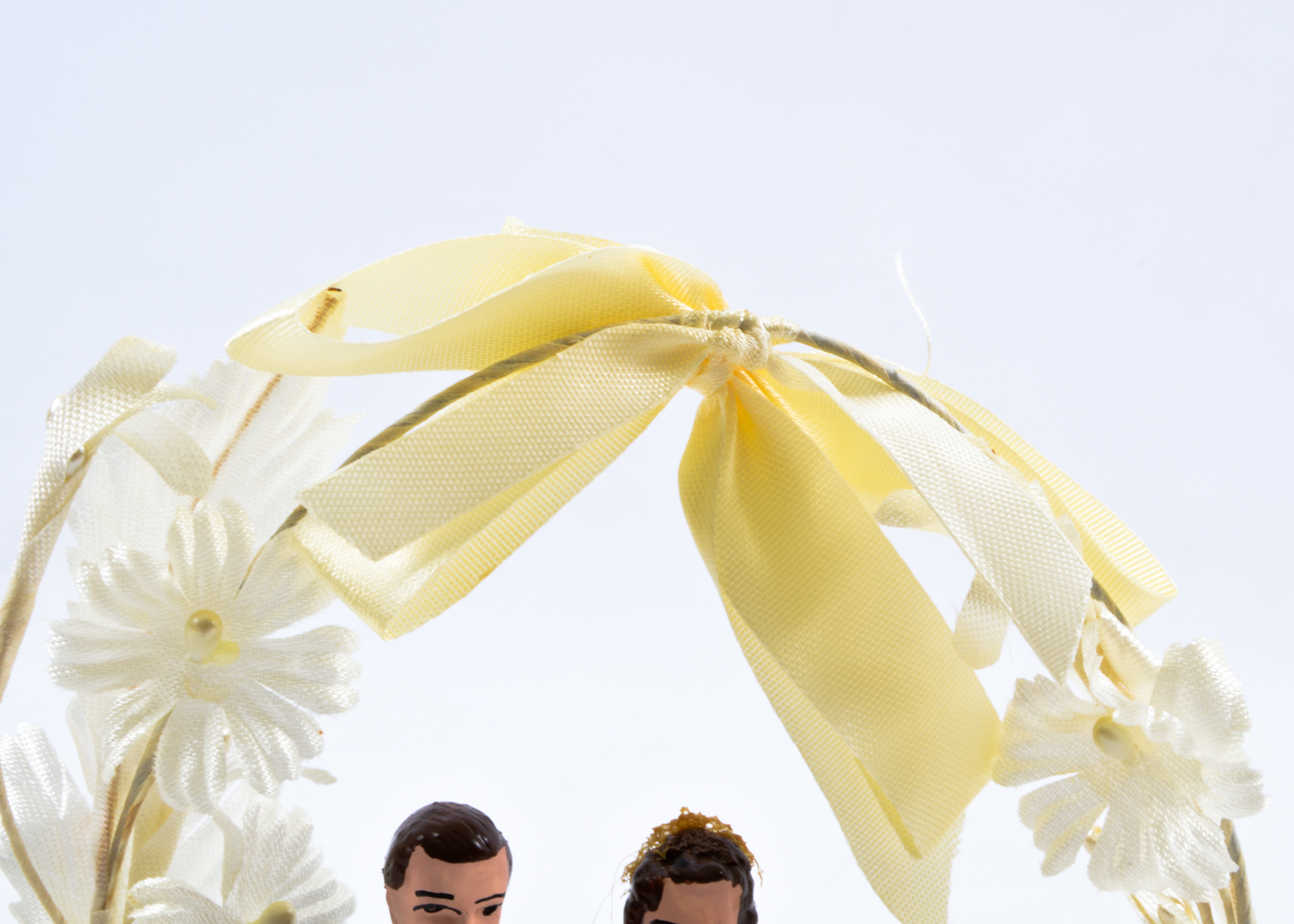 Vintage Chalkware Wedding Cake Topper