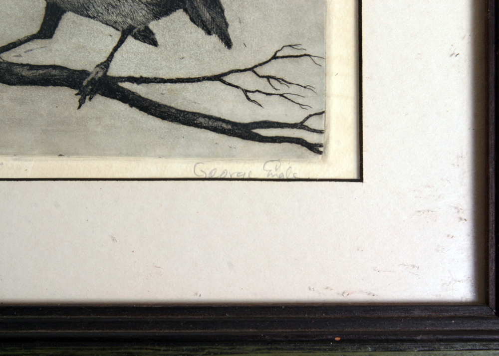 Signed, Original Aquatint by Indiana Artist George Engle