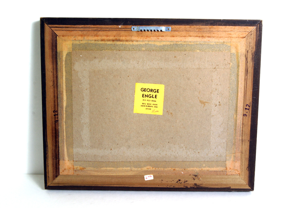 Signed, Original Aquatint by Indiana Artist George Engle