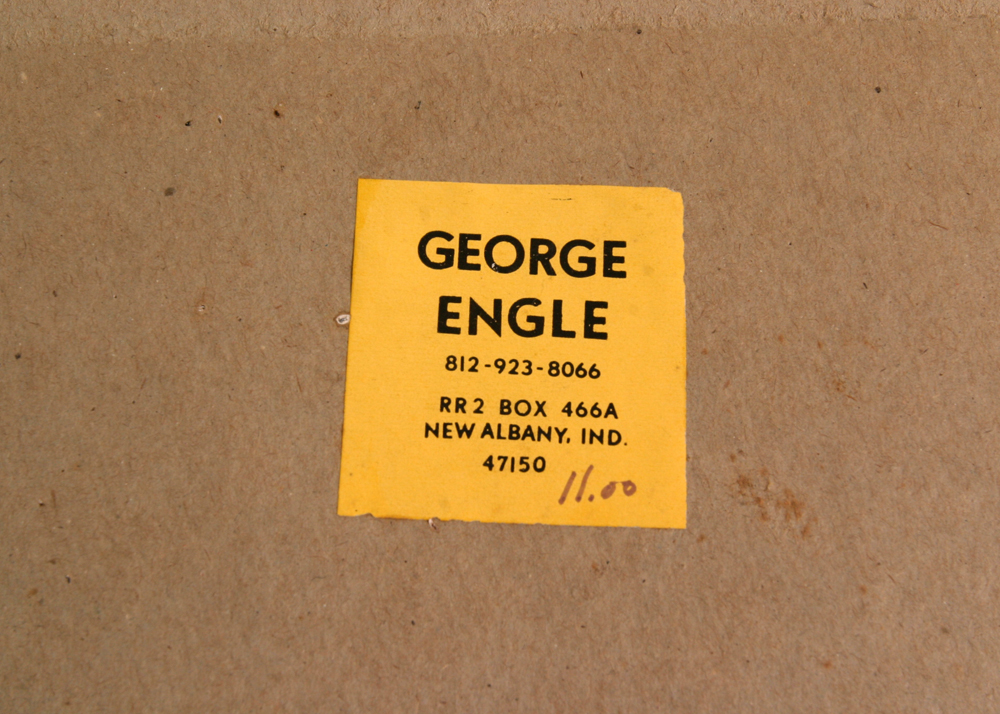 Signed, Original Aquatint by Indiana Artist George Engle