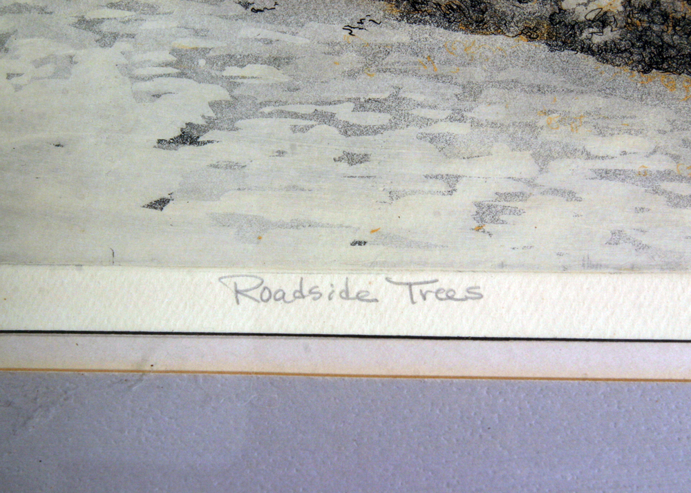 Signed, Original Landscape Aquatint by Indiana Artist G. Engle