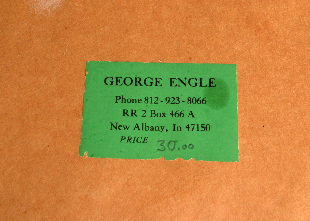 Signed, Original Landscape Aquatint by Indiana Artist G. Engle