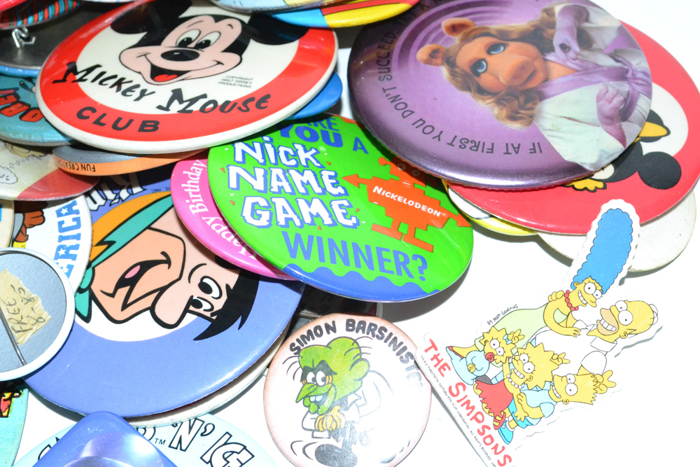Generous Collection of Disney and Family Pin Backs