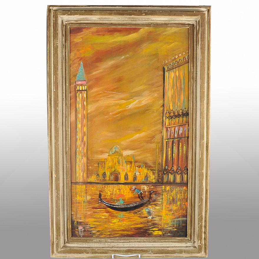 Charles Radoff Impressionist Style Painting "Venice"