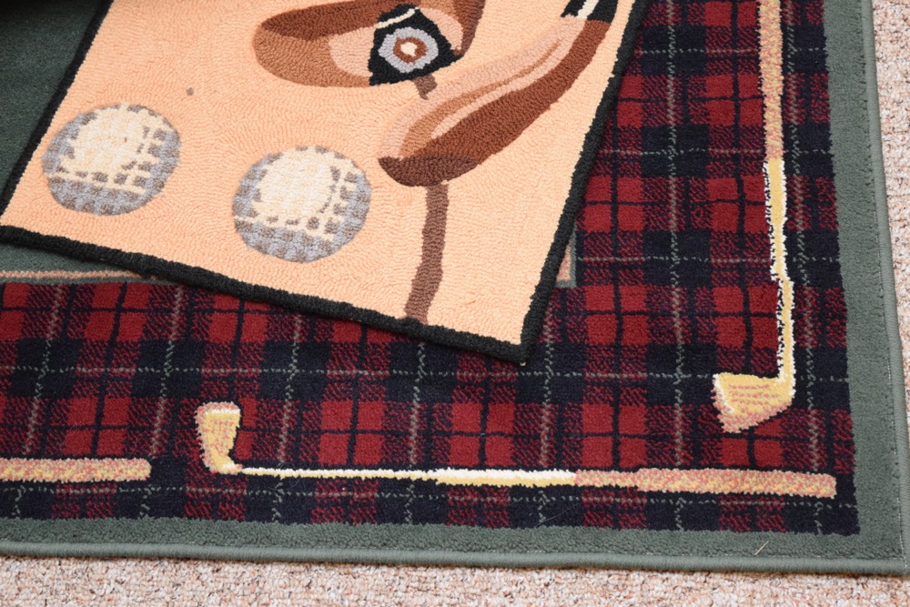 Golf Themed Rugs and Pillows