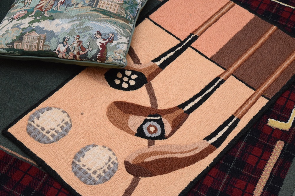 Golf Themed Rugs and Pillows