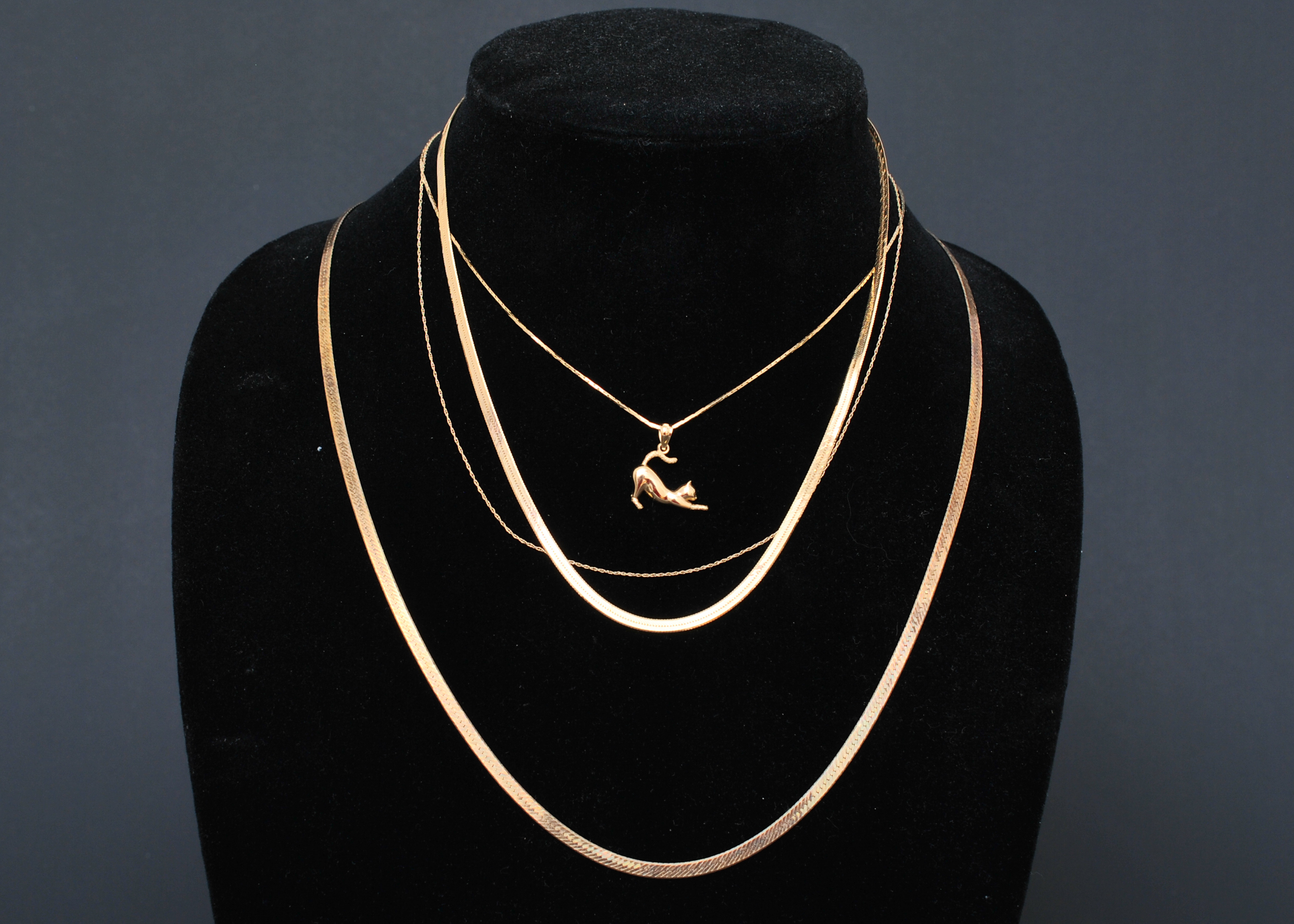 14k Gold and Sterling Necklaces