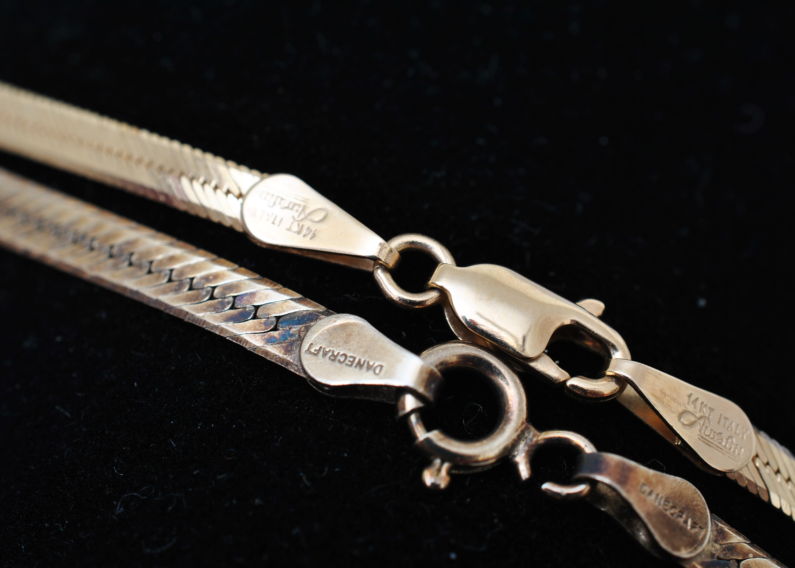 14k Gold and Sterling Necklaces