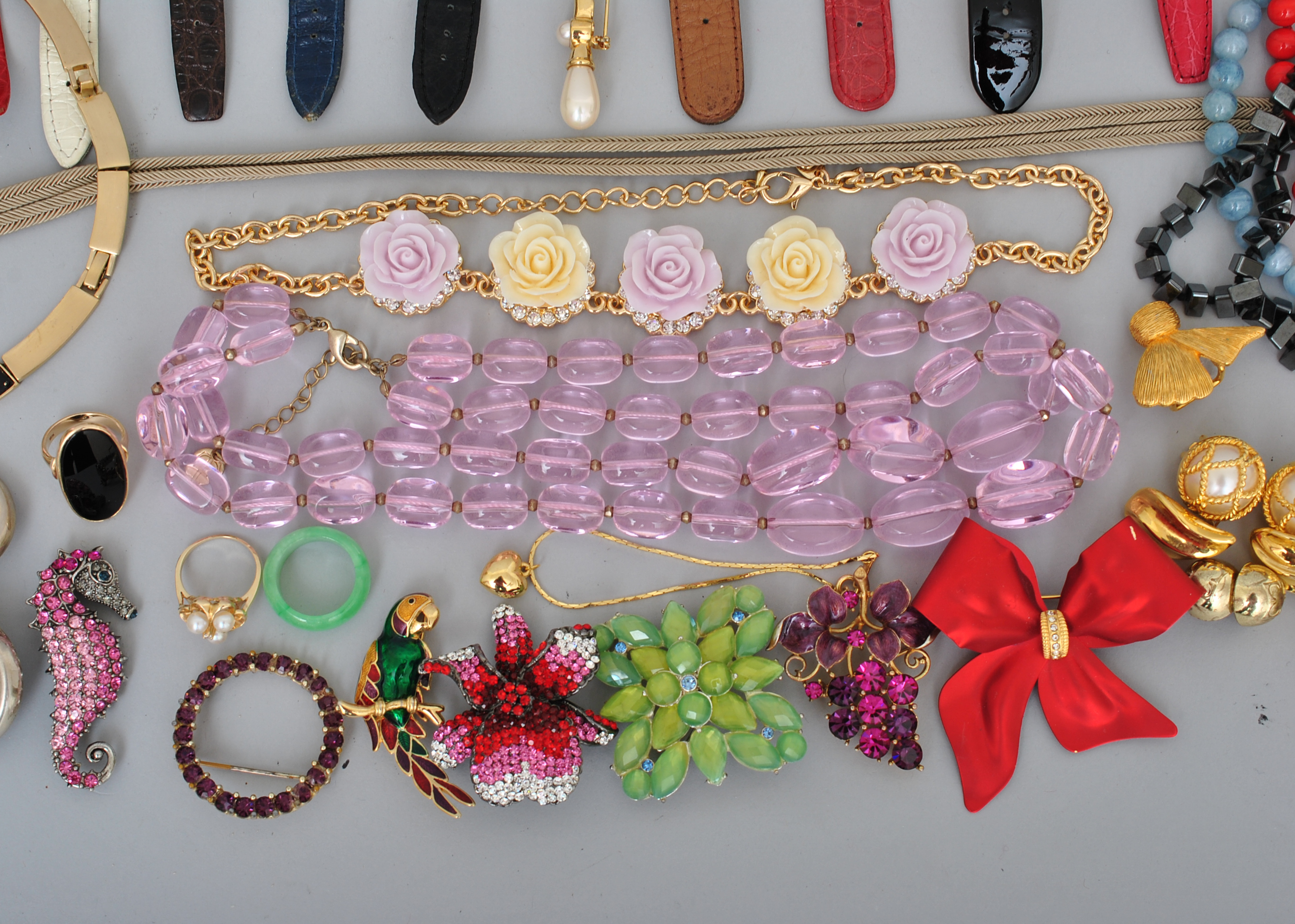 Sterling Silver Necklaces, Leather Watches and Costume Jewelry