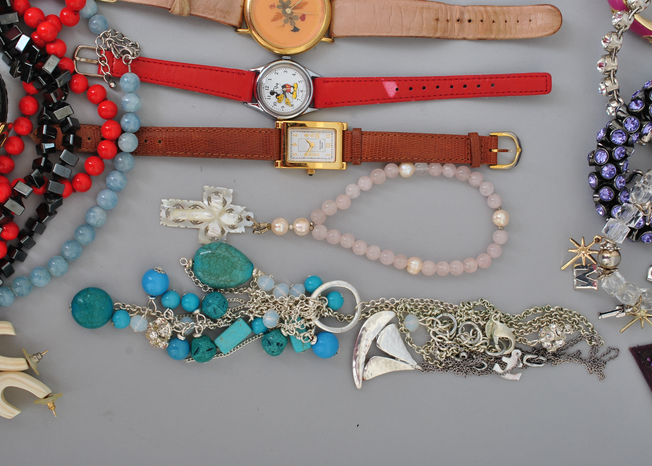 Sterling Silver Necklaces, Leather Watches and Costume Jewelry