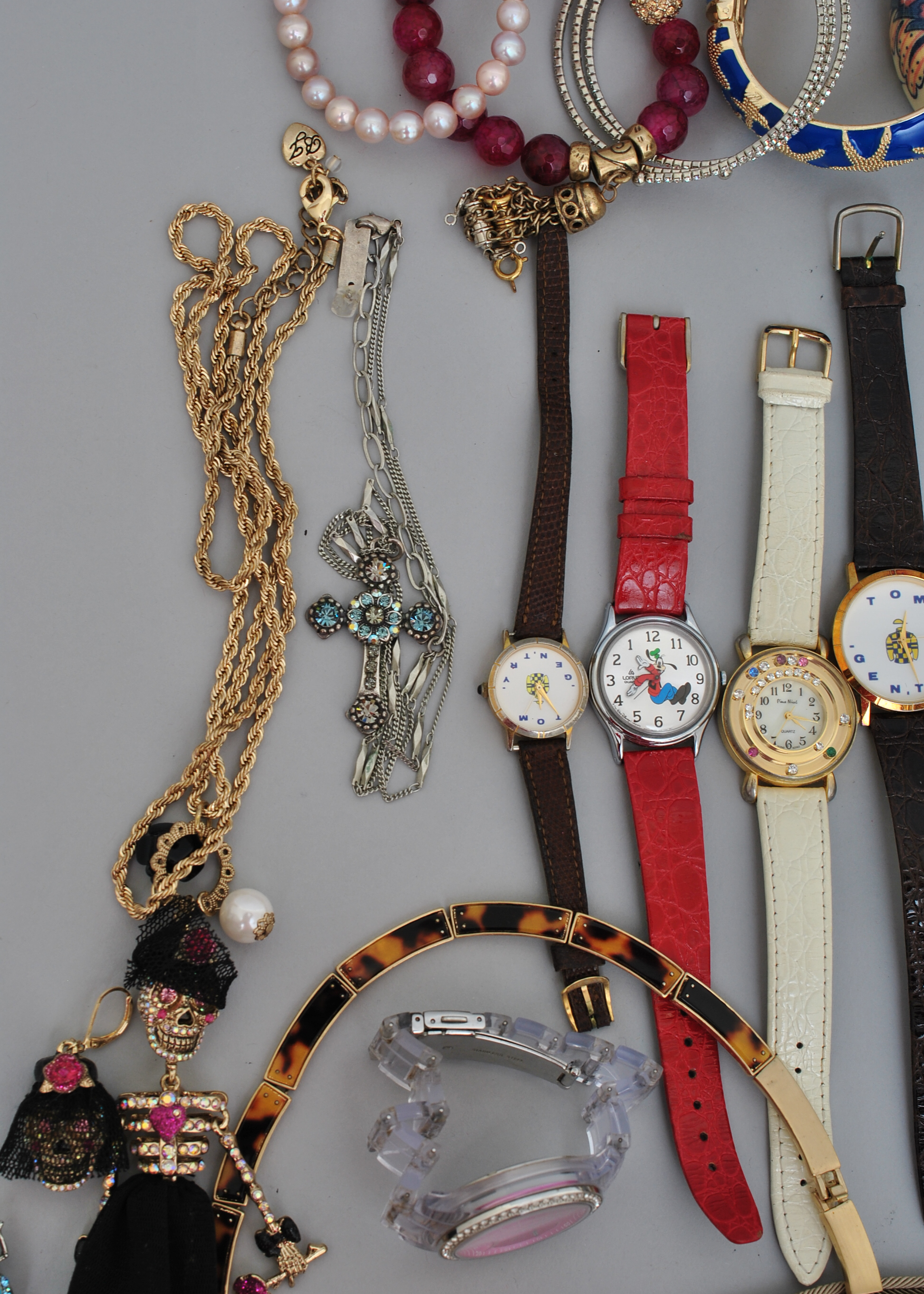 Sterling Silver Necklaces, Leather Watches and Costume Jewelry