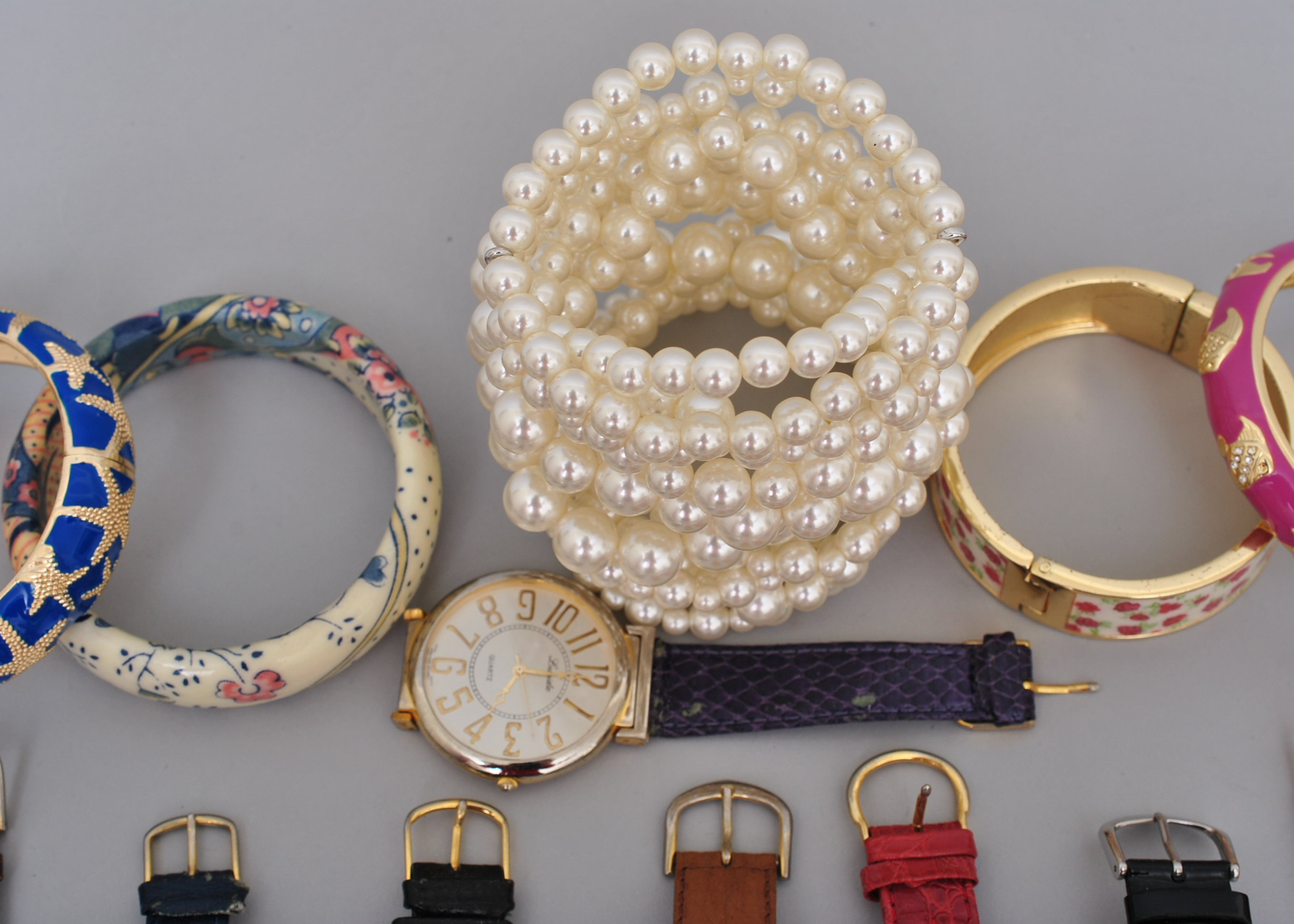 Sterling Silver Necklaces, Leather Watches and Costume Jewelry