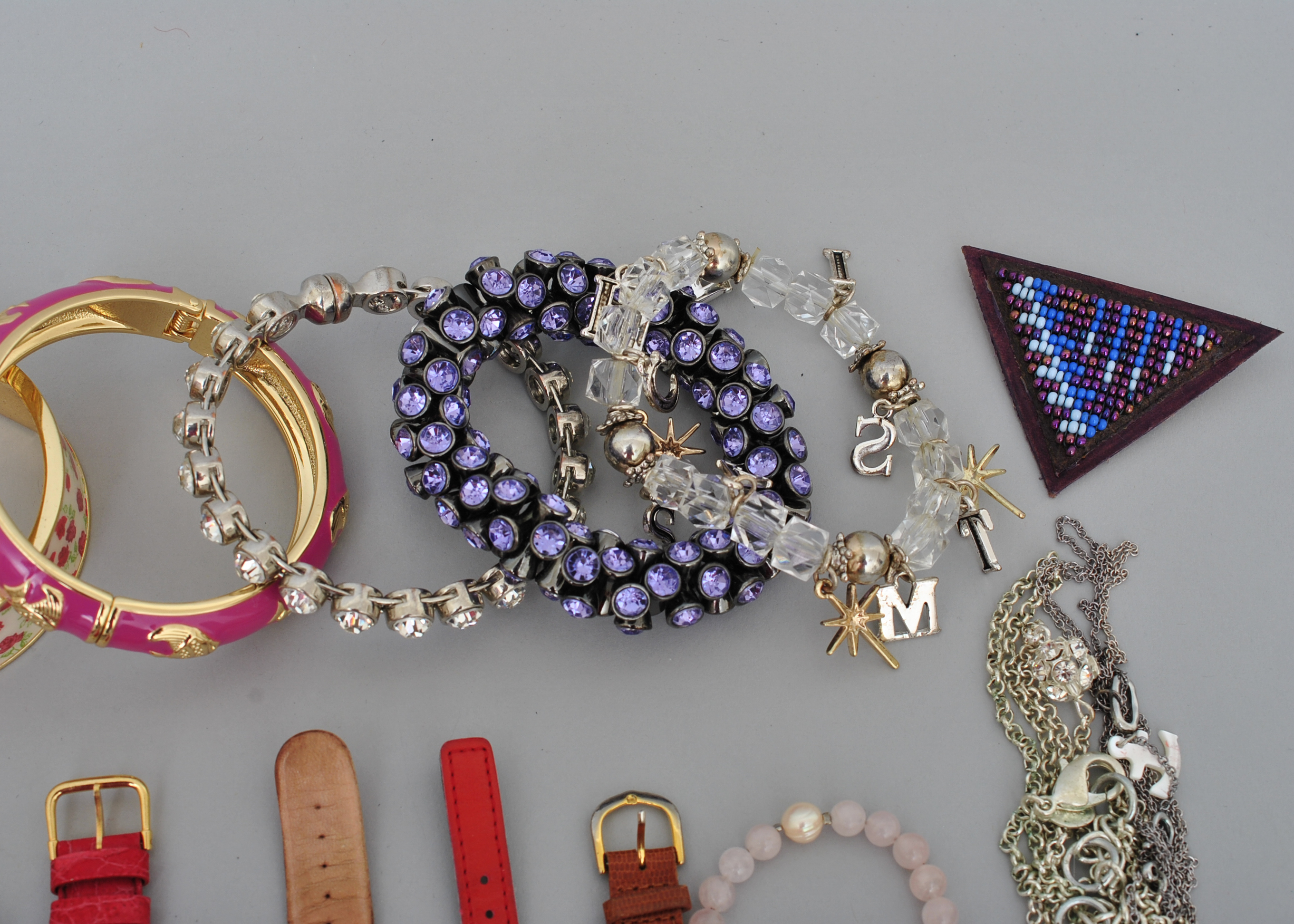 Sterling Silver Necklaces, Leather Watches and Costume Jewelry