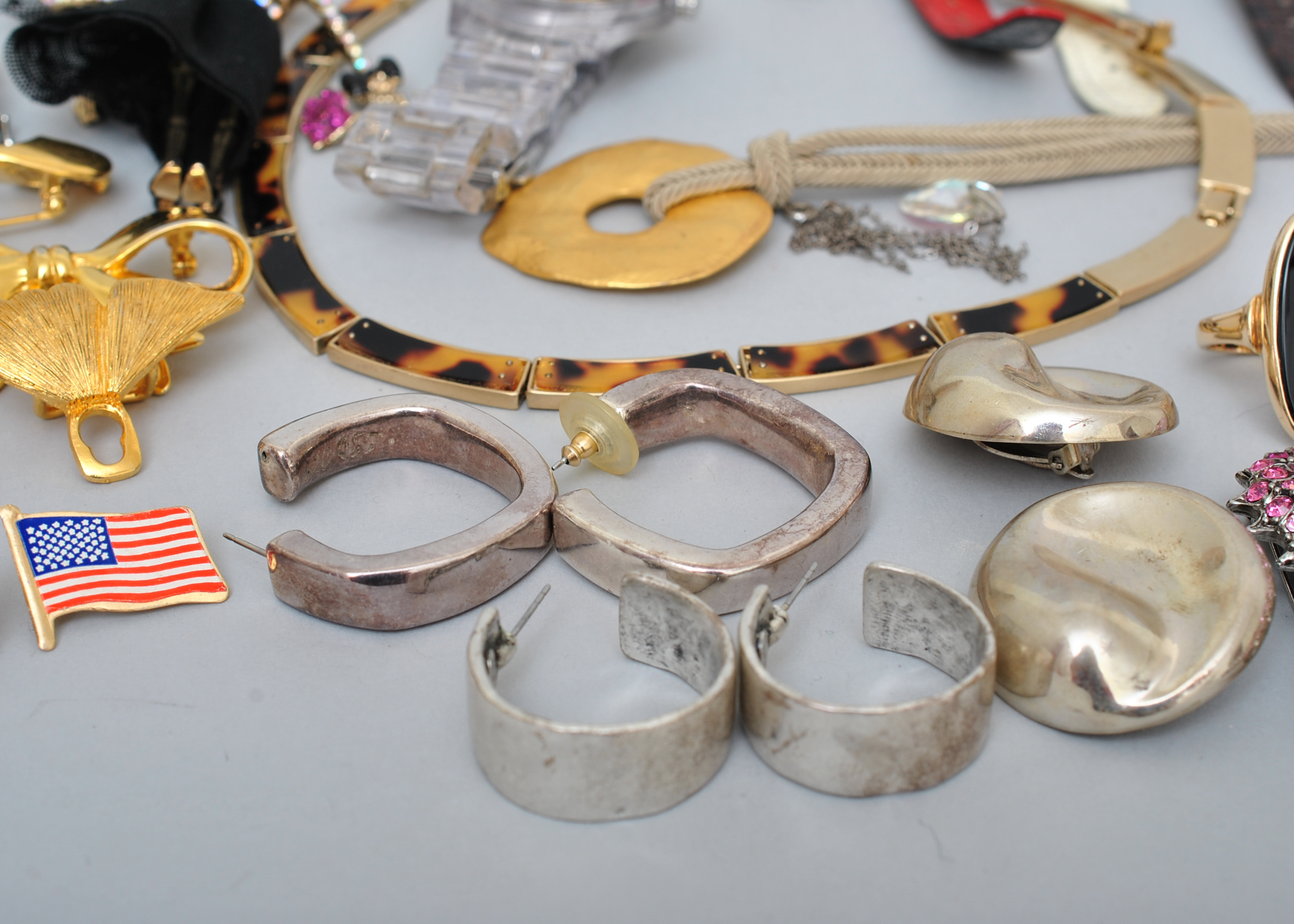 Sterling Silver Necklaces, Leather Watches and Costume Jewelry