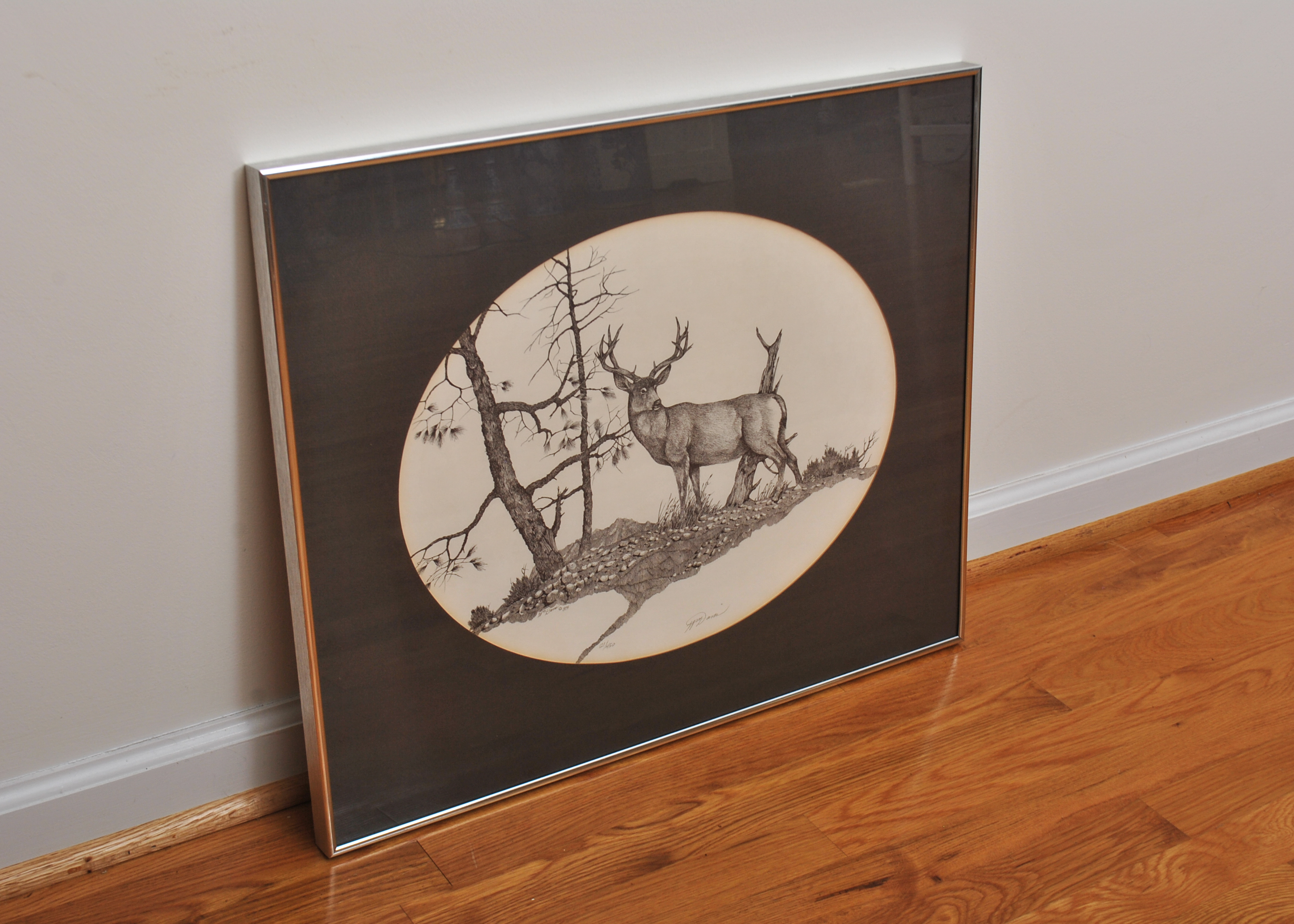 Pair of Deer Lithographs by William Davis