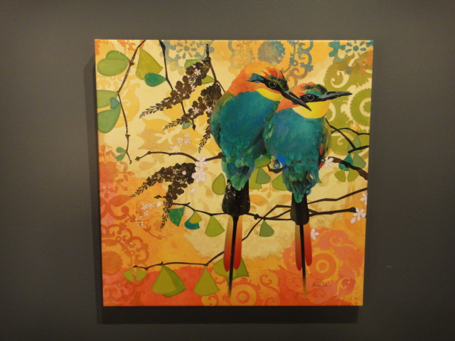 Evelia Sowash Giclee Print on Canvas Two Birds